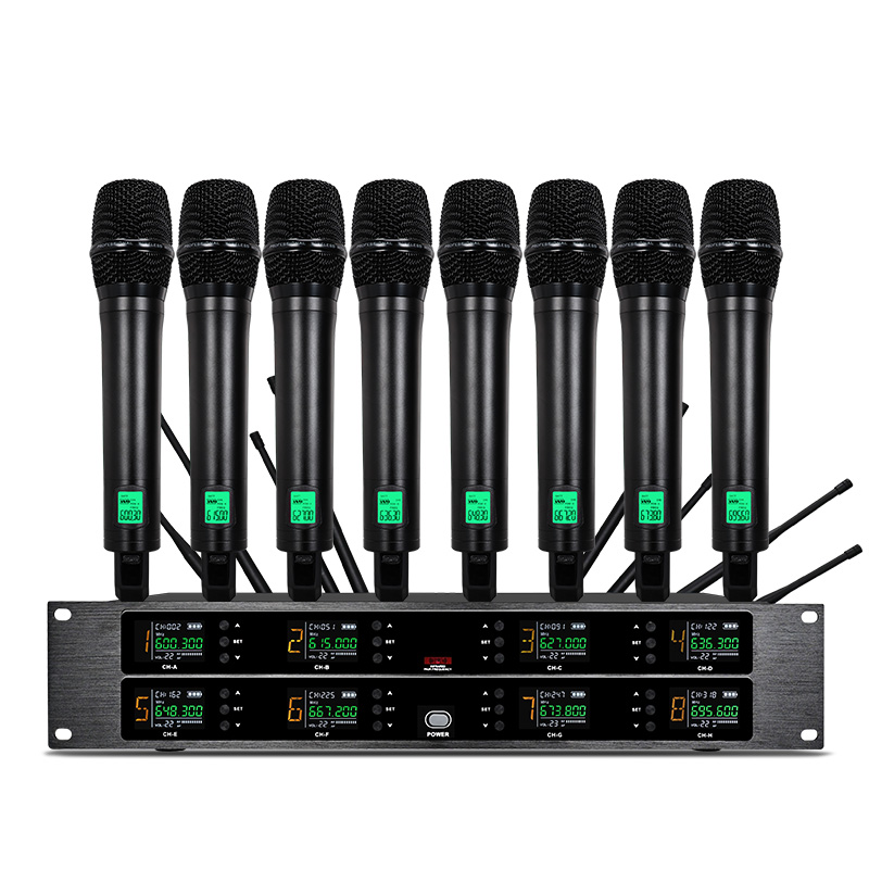 Shure Mic Sm58 - Profesjonalny bezprzewodowy mikrofon UHF, 8-kanałowy, ręczny,