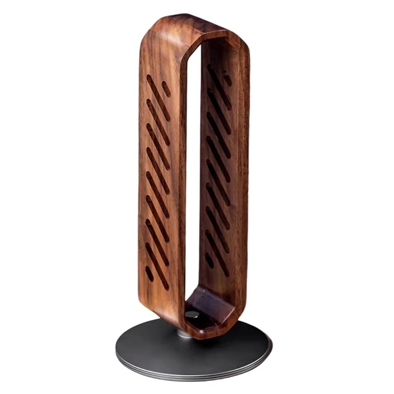 Headphone Stand Desk - FFYY-Obracany stojak na słuchawki z drewna