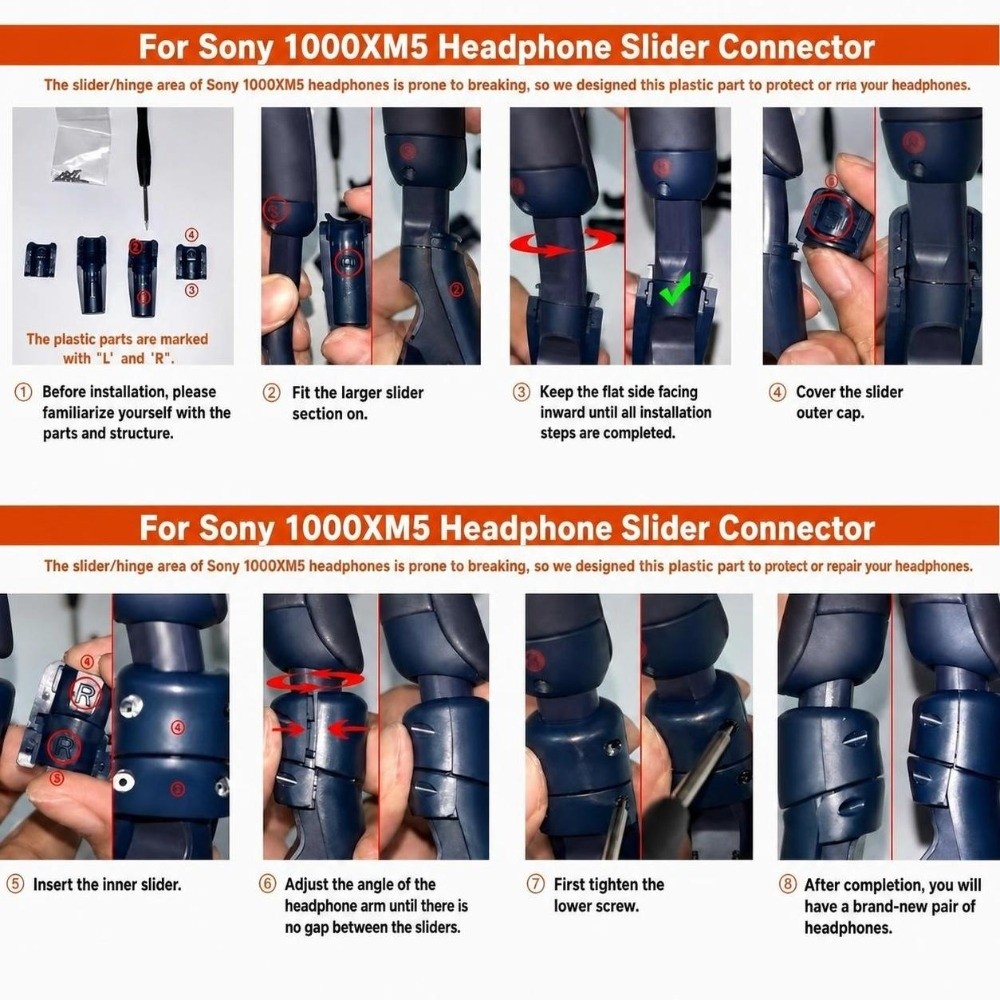 Plastikowy zestaw naprawczy za – Sony Headphone Wh-1000Xm5 recenzja i cena