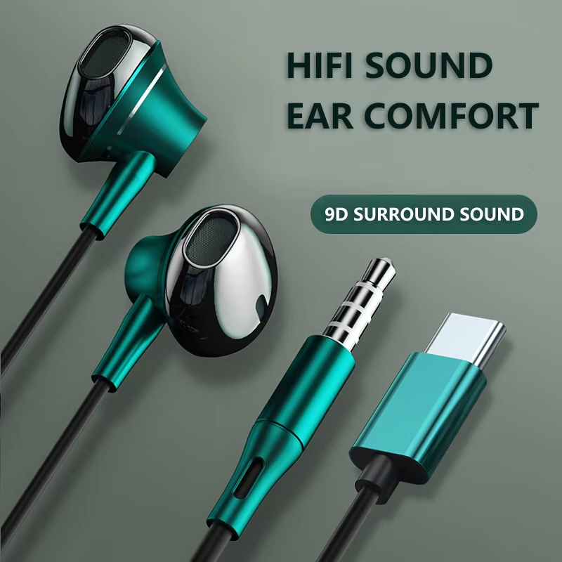 Słuchawki 9D Bass Stereo Type  – Wired Earphone Mic recenzja i cena